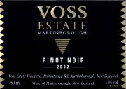 Martinborough pinot noir Voss